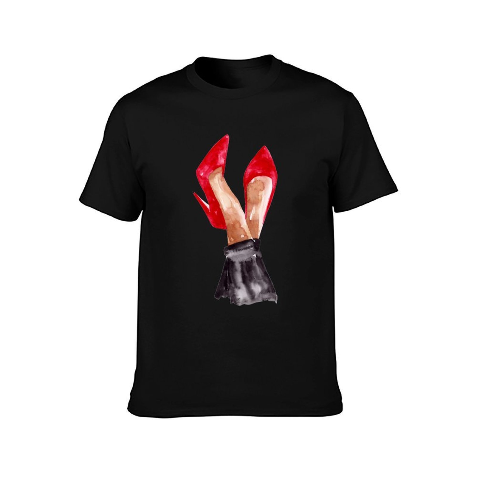 Kaos dengan Ilustrasi Cat Air  - Men Shoes Illustration ulasan dan harga