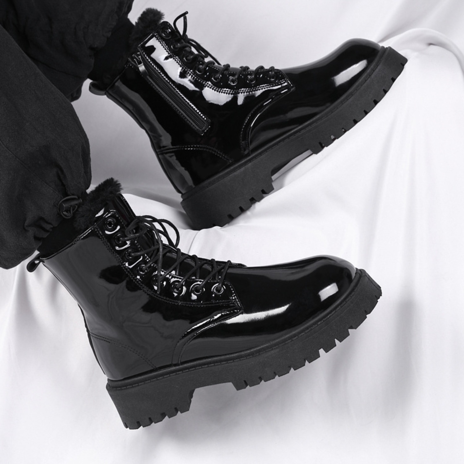 Sepatu bot pria berbulu hangat - Men Shoes Trends ulasan dan harga