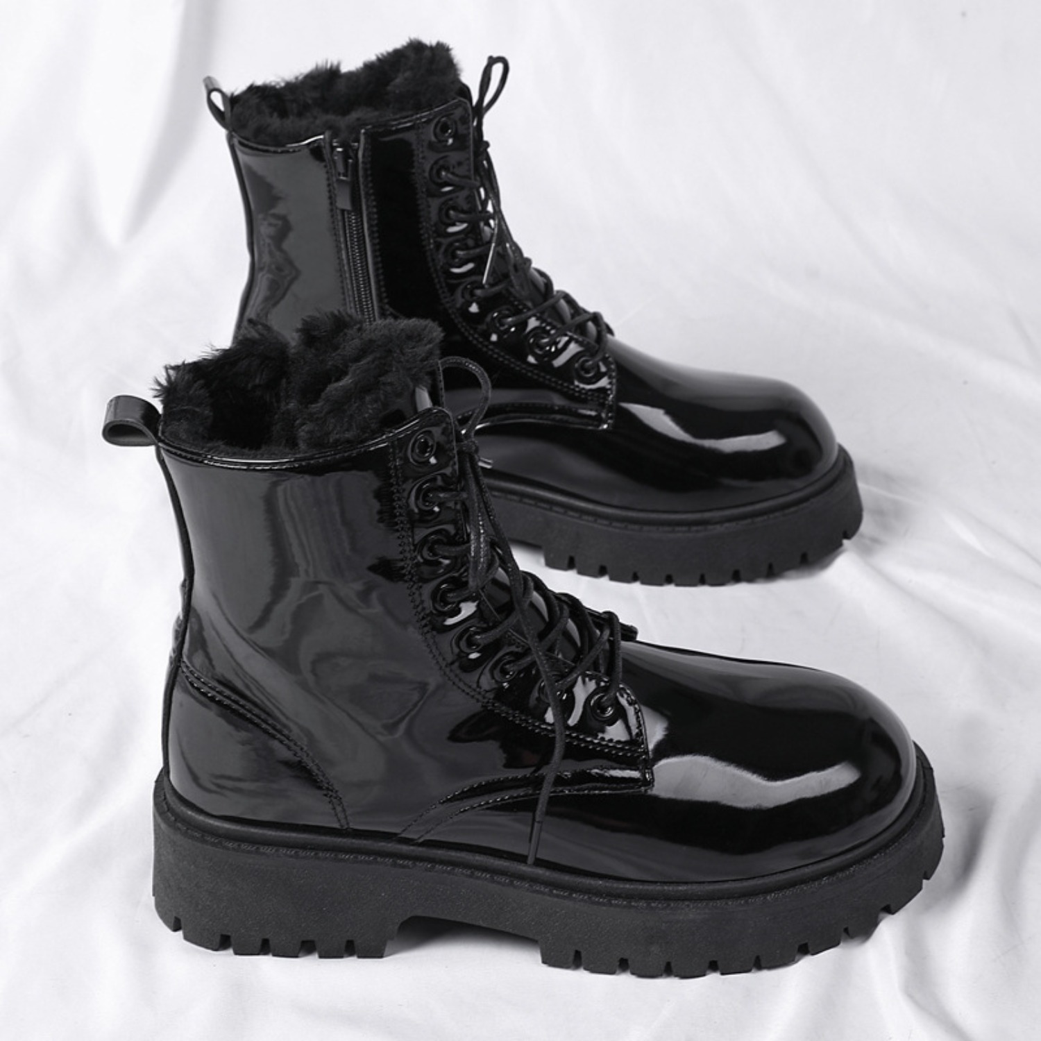 Sepatu bot pria berbulu hangat - Men Shoes Trends ulasan dan harga