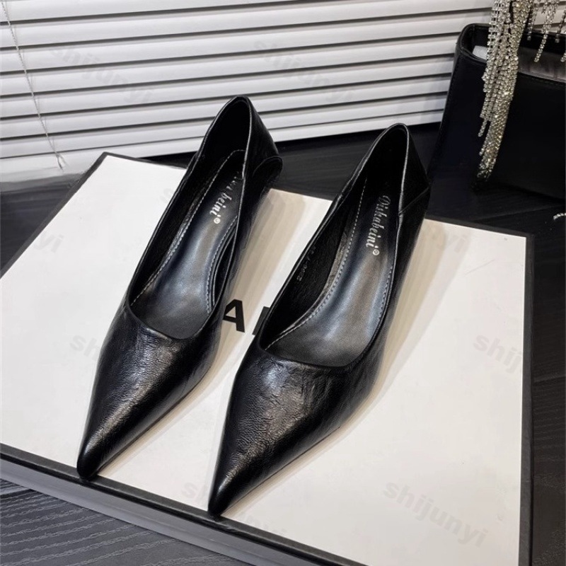 Sepatu Hak Tinggi Wanita Kulit - Dress Shoe Pointed ulasan dan harga