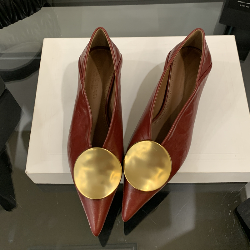 SUOJIALUN 2025 Sepatu Pump Wan - Dress Shoe Pointed ulasan dan harga