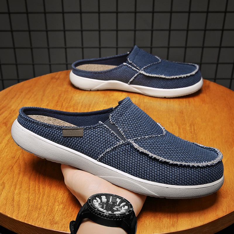 Sepatu Setengah Slip On Kanvas - Men Shoes Xxl ulasan dan harga