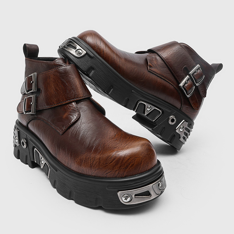 Sepatu bot platform punk goth  - Men Shoes Trends ulasan dan harga